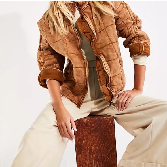 Free People Jackets & Blazers - Free People Dolman Quilted Knit Jacket